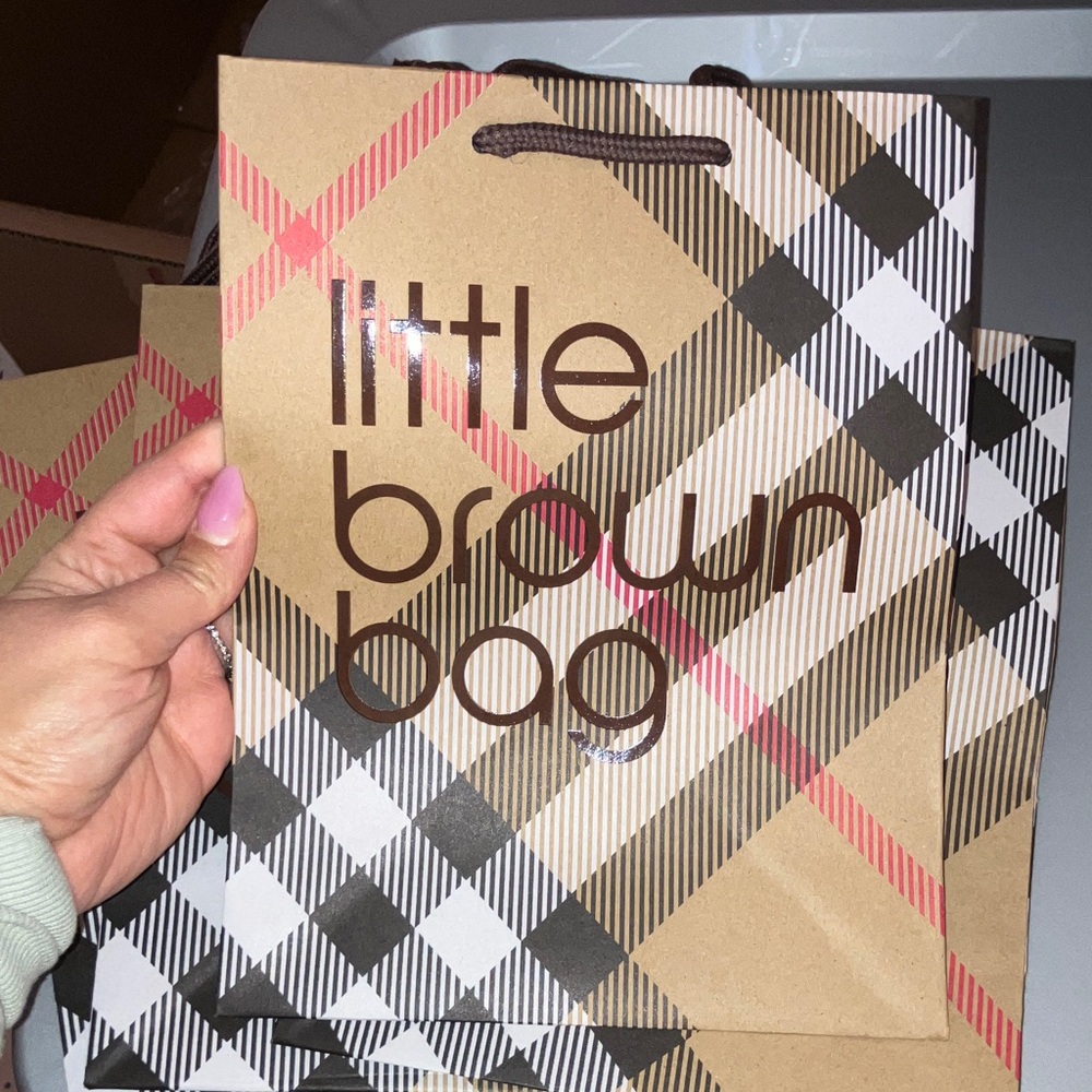 4 Burberry x Bloomingdale’s Plaid Little Brown Bag - Picture 2 of 4